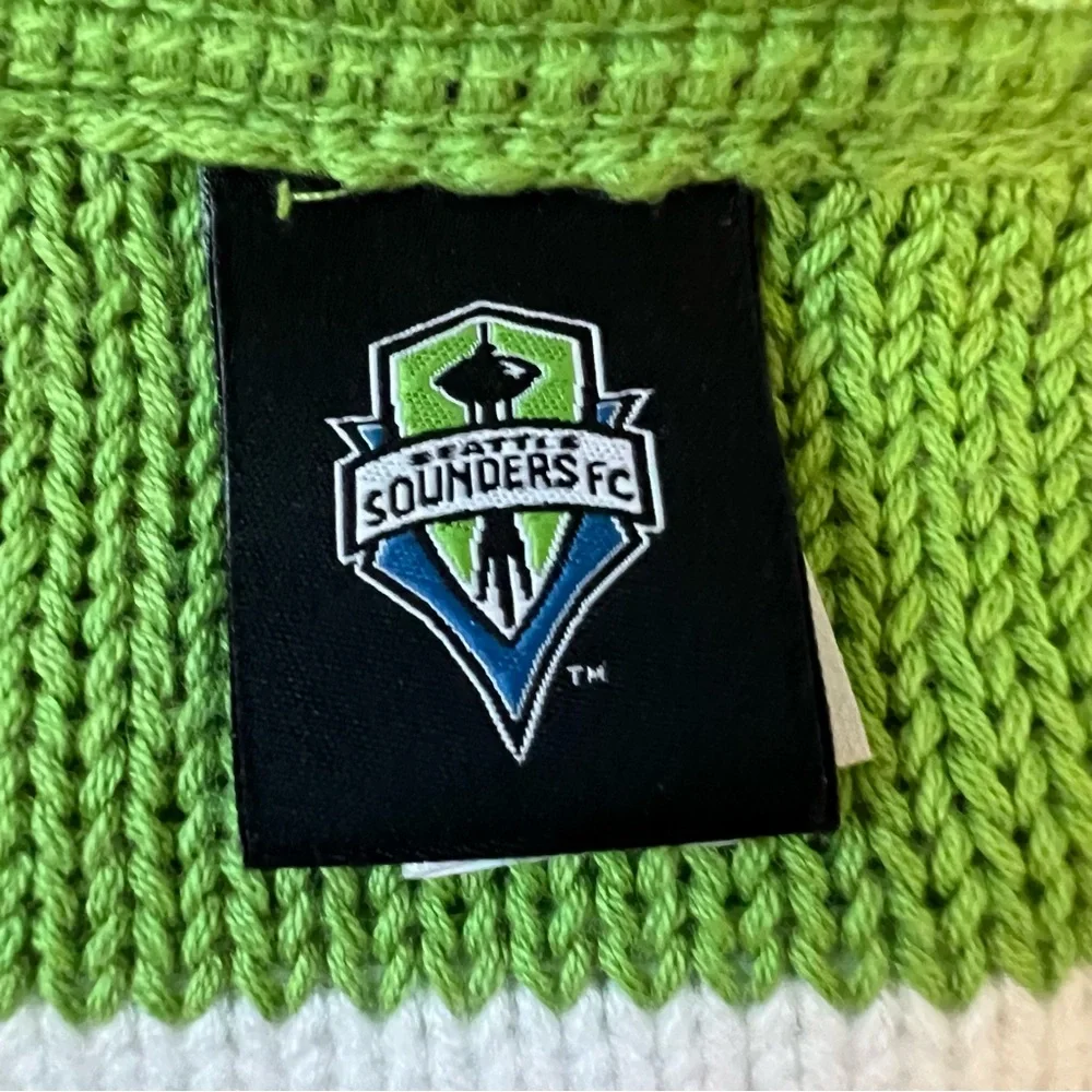 Adidas Seattle Sounders FC Long Knit Scarf Grey Green O/S